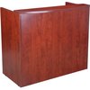 Boss Reception Desk, 48" W, Cherry Laminate Base, Cherry Laminate Frame, Wood N168-C