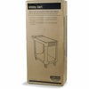 Carlisle Foodservice Flat Shelf Utility Cart, 40inx19in, Gray, Polypropylene, 2 Shelves, 500 lb UC194023