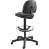 Safco Chair with Footring, 25" L 54" H, Vinyl Seat 3406BL