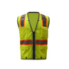 Gss Safety Premium Class 2 Brilliant Vest, Lime, 4XL 1701-4XL