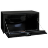 Buyers Products 18x18x48 Inch Black Steel Underbody Truck Box With Aluminum Door 1702510
