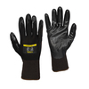 Tillman Foam Nitrile Coated Gloves, Palm Coverage, Black, L, PR 1765L
