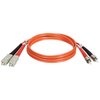 Tripp Lite Fiber Optic Cable, MMF, 62.5, SC/ST, 2m N304-006