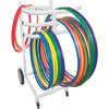 Champion Sports Hoop Storage Cart, Up to 100 Hoops HCRACK
