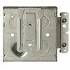 Raco Electrical Box, 21 cu in, Square Box, 2 Gang, Galvanized Steel, Square 189H