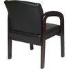 Office Star Black Visitors Chair, 23" W 25-1/2" L 33-1/2" H, Fixed, Fabric Seat, Collection: WD Series WD388-U6