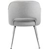 Boss Gray Guest Chair, 22 1/2" W 24-1/2" L 32" H, Fixed, Fabric Seat B489C-GR