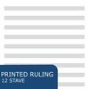 Roaring Spring Case of Music Filler Paper, 12 Staves of Music Lines, 11"x8.5", 20 sht/pk, 3 Hole Punched 20177cs