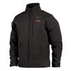 Milwaukee Tool M12 Heated TOUGHSHELL Jacket Kit, Heats Up to 12 hrs, 44 in Max Chest, 4 Outside Pockets, Black, M 204B-21M