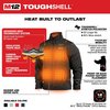 Milwaukee Tool M12 Heated TOUGHSHELL Jacket Kit, Heats Up to 12 hrs, 44 in Max Chest, 4 Outside Pockets, Black, 2XL 204B-212X