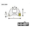 Hhip 2" X 3/4 Bore 90 Degree APKT Indexable Face Mill 2063-2000