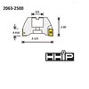 Hhip 2-1/2" X 3/4 Bore 90 Degree APKT Indexable Face Mill 2063-2500
