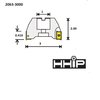 Hhip 3" X 1 Bore 90 Degree APKT Indexable Face Mill 2063-3000