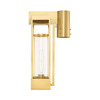 Livex Lighting Delancey 1 Light Satin Brass Outdoor Pos 20996-12