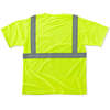 Ergodyne Lime Type R Class 2 T-Shirt, XS 8289