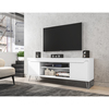 Manhattan Comfort Baxter 62.99" TV Stand with 4 Shelves in White 217BMC6