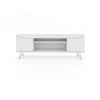 Manhattan Comfort Baxter 62.99" TV Stand with 4 Shelves in White 217BMC6