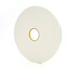 3M Foam Tape, 1/2" x 36 yd., White, PK18 70006076080