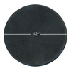 Rubber-Cal General Purpose Rubber Sheet 60A - Black - 0.25" x 12" Disc (10 Pack) 22-01-250