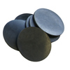 Rubber-Cal General Purpose Rubber Sheet 60A - Black - 0.375" x 5" Disc (2 Pack) 22-01-375