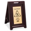 Rubbermaid Commercial Exec Multi-Ling Caution Sign, Gold 1867507