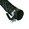 Rubber-Cal Air Ventilator Black - Ventilation Duct Hose - 6" ID x 25ft Length Hose (Fully Stretched) 01-W188