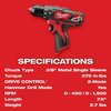 Milwaukee Tool M12 3/8” Hammer Drill/Driver Kit 2408-22