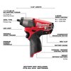 Milwaukee Tool Impact Wrench, Cordless, Compact, 12VDC 2454-20, 48-11-2420