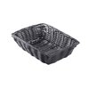 Tablecraft Handwoven, Rectangular Basket, Black, PK12 2472