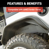 Aries Rear Jeep JL Inner Fender Liners, 2500550 2500550