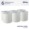 Kimberly-Clark Professional Hard Roll Paper Towels for Blue Core Dispensers, White, (700'/Roll, 6 Rolls/Case, 4,200'/Case) 25637