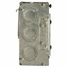 Raco Electrical Box, 42 cu in, Square Box, 2 Gang, Steel, Square 257M