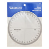 Westcott Protractors, 4" 360 Circular Protractor 259