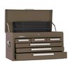 Kennedy Signature Series Top Chest, 6 Drawer, Brown, Steel, 26 in W x 12 in D x 14-3/4 in H 266B