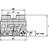 Widia Indexable Face Mill, VSM11 Series, High Speed Steel, 11.32mm Depth of Cut VSM11D063Z06S022XD11