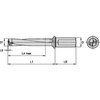 Widia Indexable Insert Drill, 1", TCF, Flute Length: 5.5580 in TCF0906R5SLR100C