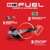 Milwaukee Tool M18 FUEL 4-1/2 in. / 5 in. Braking Grinder with ONE-KEY with No-Lock Paddle Switch (Tool Only) 2882-20