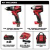 Milwaukee Tool M18 Compact Brushless 2-Tool Combo Kit 2892-22CT