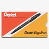 Pentel Pen, Signing, Fine, Red, PK12 S520B