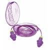 Moldex Rockets Reusable Corded Ear Plugs, Flanged Shape, NRR 27 dB, Carrying Case, Purple, M, 50 Pairs 6405