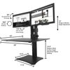 Victor Technology Standing Desk, Dual Monitor, Manual DC350A