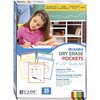 C-Line Products Reusable Dry Erase Pocket 9x12", Assorted Colors, PK25 40620