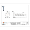Zoro Select Self-Drilling Screw, #10 x 1 in, Zinc Plated Steel Hex Head External Hex Drive, 100 PK U31810.019.0100