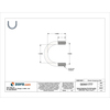 Zsi Vibration-Dampening U-Bolt, 1/4"-20, 1 23/64 in Wd, 1 23/64 in Ht, Plain Stainless Steel UB1/2PA6