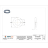 Zoro Select Split Lock Washer, For Screw Size 1/2 in Steel, Zinc Plated Finish, 50 PK LWLIS0500USA-050BX