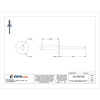 Stanley Engineered Fastening Blind Rivet, Flanged Head, 3/16 in Dia., 51/64 in L, Stainless Steel Body, 100 PK SSD610SSBSLF203