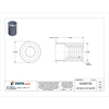 Avk Rivet Nut, 1/4"-20 Thread Size, 0.455 in Flange Dia., 0.58 in L, Steel, 25 PK AKS4T-420-165