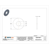 Calbrite Flat Washer, For Screw Size 1/4" , Stainless Steel Plain Finish S60200WA00