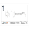 Zoro Select Self-Drilling Screw, 1/4" x 1 1/4 in, Plain 410 Stainless Steel Hex Head External Hex Drive, 25 PK U31860.025.0125