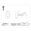 Teks Self-Drilling Screw, 1/4" x 1 in, Climaseal Steel Hex Head External Hex Drive, 250 PK 1587000